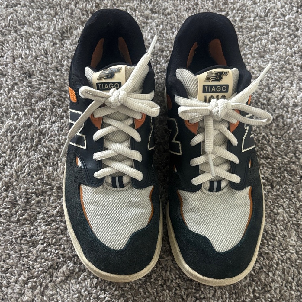New Balance Women’s Skateboarding Shoes 1010 Tiago Black Orange Sneaker Size 5.5